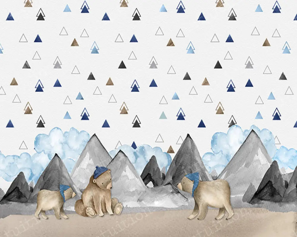 Boho Bears Backdrop