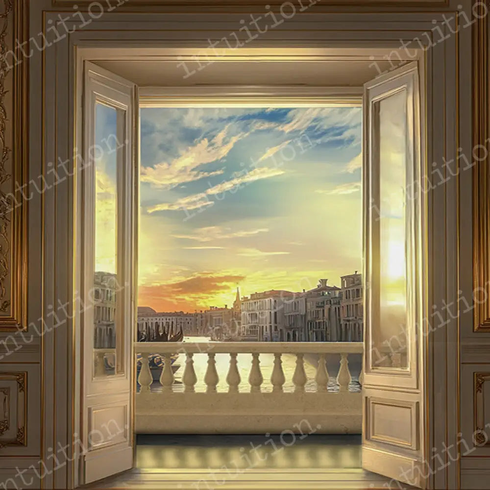 Doorway To Venice Horizontal / Poly 5X4 Backdrop