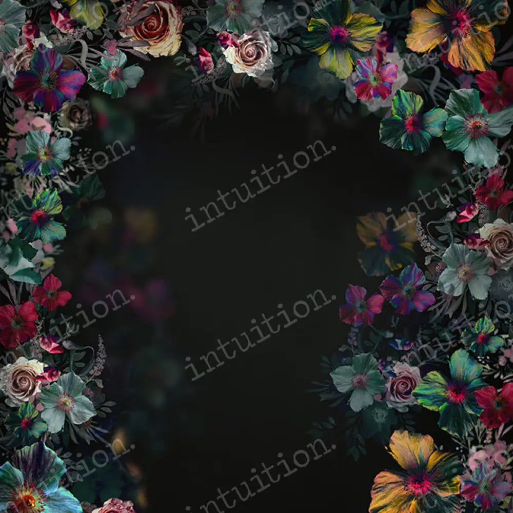 Floral Medley By Nikki Harrison Vertical / Poly 44X60 Backdrop