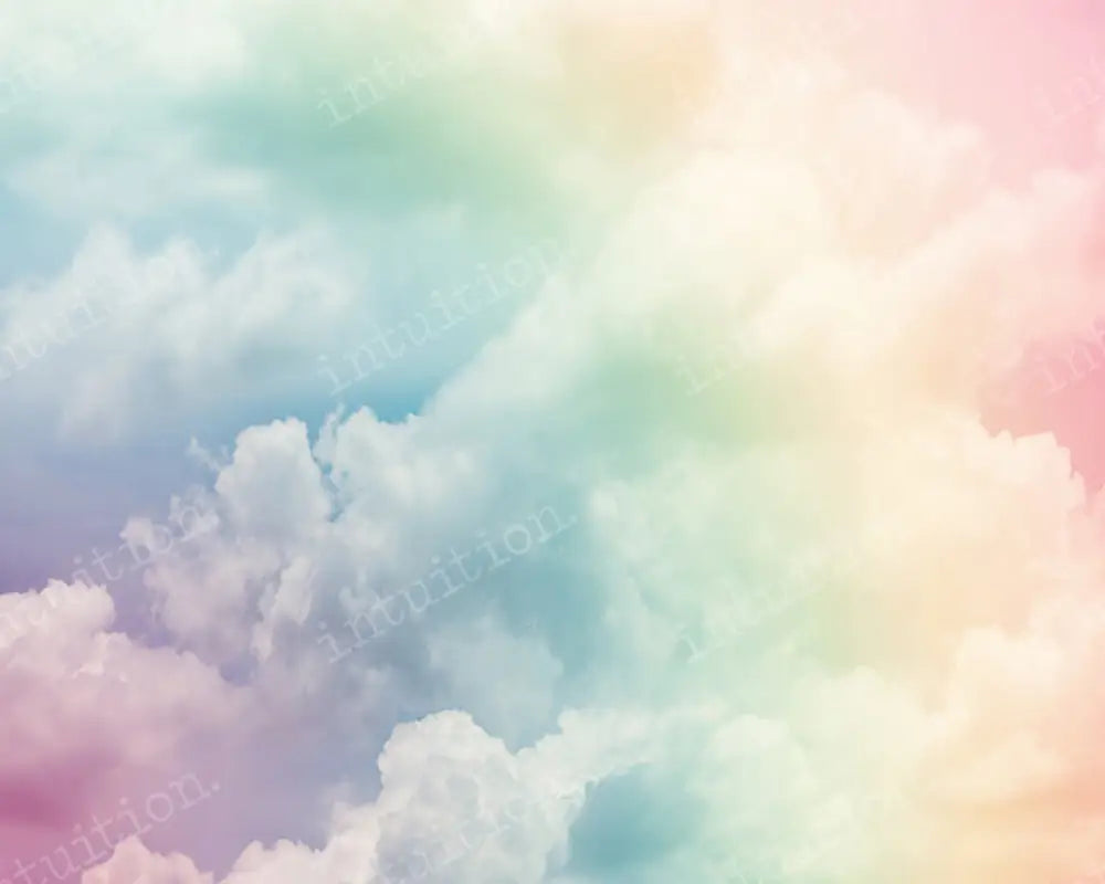 Free Shipping (Us Only) -76X60 Poly:: Rainbow Sky Sale