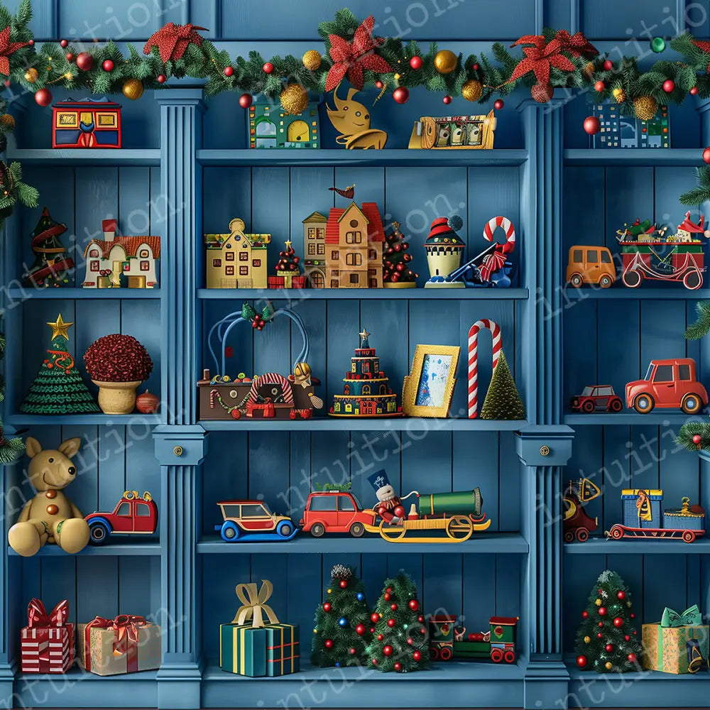 Holiday Toys Horizontal / Poly 60X44 Backdrop