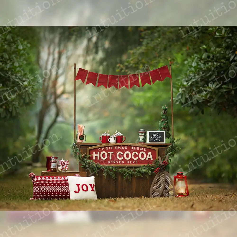 Hot Cocoa Horizontal / Poly 60X44 Backdrop