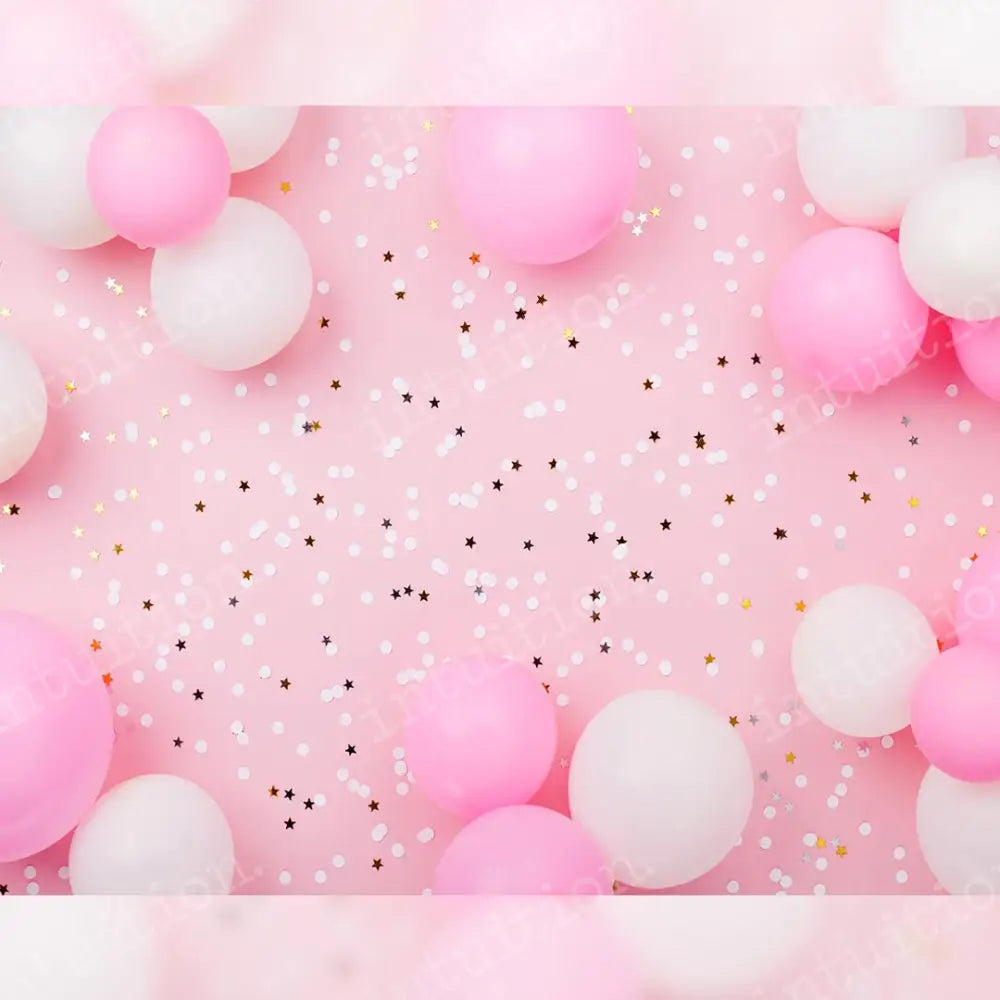 Pink Pop Star Poly / 60X44 Backdrop