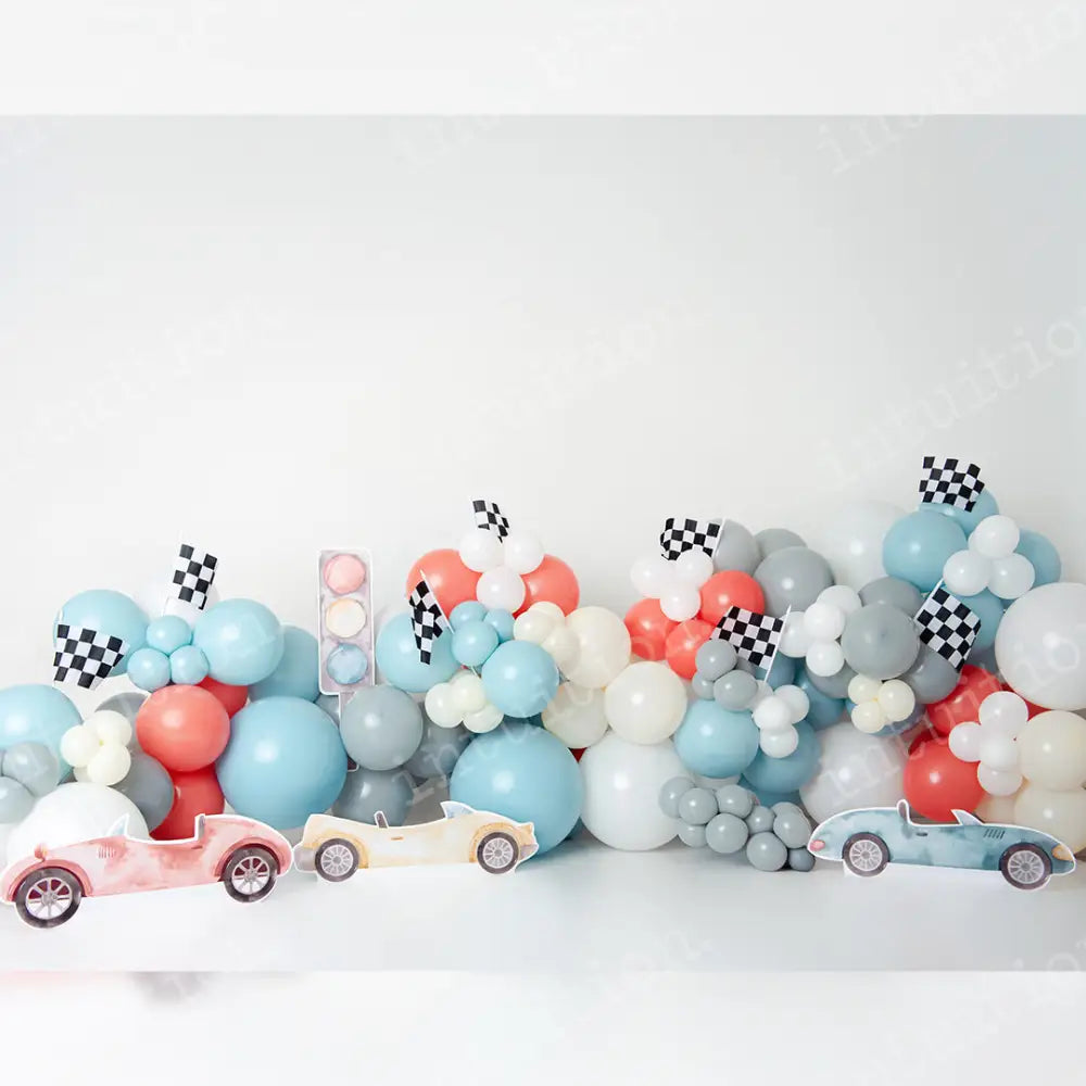 Race Car Poly / 60X44 Backdrop