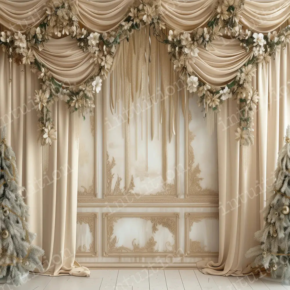 Southern Christmas Horizontal / Poly 60X44 Backdrop