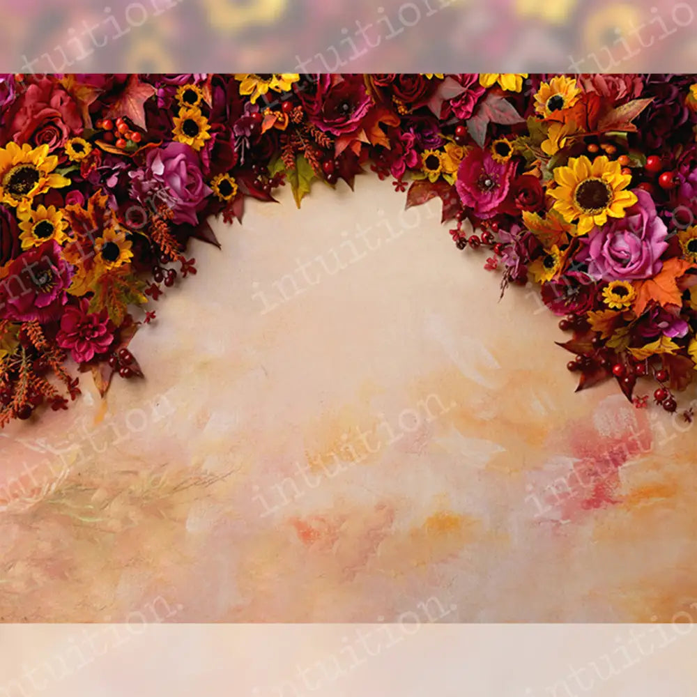 Sweet Sun Flower Horizontal / Poly 60X44 Backdrop